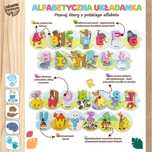 Zabawka drewniana Alfabetyczna układanka 61707