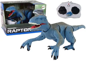 Dinozaur R/C Velociraptor niebieski z dźwiękiem Dinozaur R/C Velociraptor niebieski z dźwiękiem