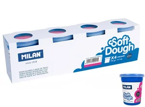 Ciastolina MILAN BASIC 4 słoiczki x 116 g różowa Ciastolina MILAN BASIC 4 słoiczki x 116 g różowa