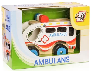 Auto drewniane Ambulans Auto drewniane Ambulans