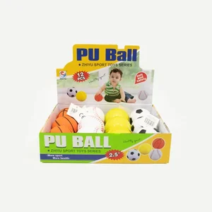 Miękka piłeczka 6cm dla malucha mix