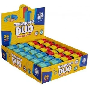Temperówka Duo Astra X Disply 24 sztuki mix