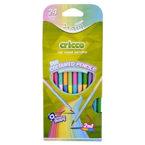 Kredki trójkątne dwustronne pastel 24 kolory Kredki trójkątne dwustronne pastel 24 kolory