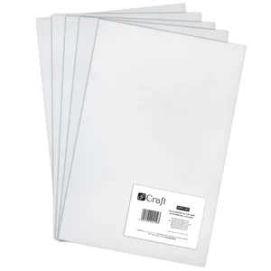 Filc poliestrowy A4 white 5 szt.