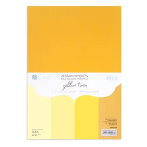 Zestaw papierów A4 Yellow Tones 220g 20 ark.