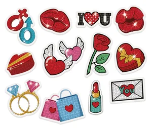 Naklejki Haft diamentowy love