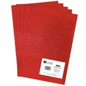 Filc poliestrowy A4 red 5 szt.