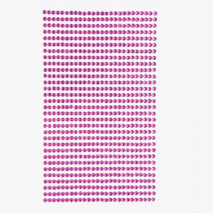 Kryształki samoprzylepne pink 3mm 806 szt.
