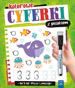 Kolorowe cyferki z pisakiem Piszę i zmazuję od 5 lat