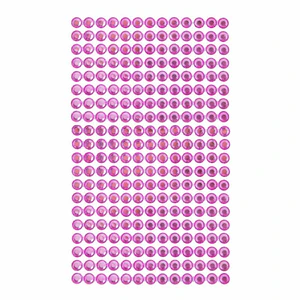 Kryształki samoprzylepne pink 6mm 260 szt. Kryształki samoprzylepne pink 6mm 260 szt.