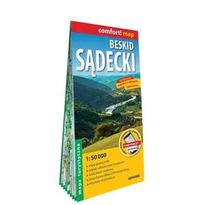 Beskid Sądecki laminowana mapa turystyczna 1:50 000 Beskid Sądecki laminowana mapa turystyczna 1:50 000