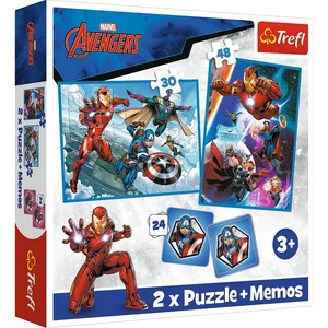 Puzzle 2w1 + memos Bohaterowie w akcji 93333 Puzzle 2w1 + memos Bohaterowie w akcji 93333