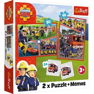 Puzzle 2w1 + memos Drużyna Strażaka Sama 93334 Puzzle 2w1 + memos Drużyna Strażaka Sama 93334