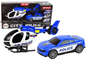 Zestaw policyjny helikopter + auto Zestaw policyjny helikopter + auto