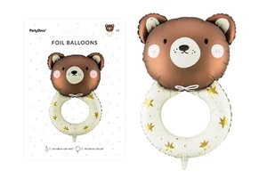 Balon foliowy Grzechotka miś 61x88cm