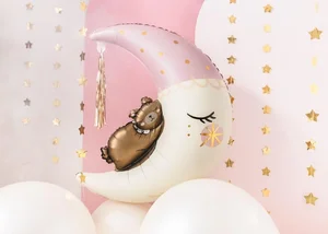 Balon foliowy Miś na księżycu 80x98cm Balon foliowy Miś na księżycu 80x98cm