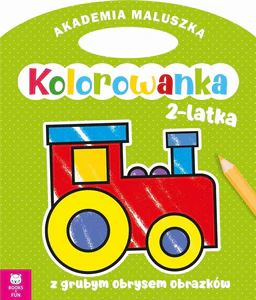 Akademia maluszka Kolorowanka 2-latka Lokomotywa z grubym obrysem