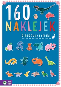 160 naklejek Dinozaury i smoki