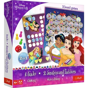 2w1 Chińczyk Węże i drabiny Disney Princ