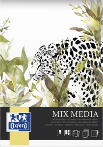 Oxford, blok artystyczny Mix Media A4 25k 225g klejony Oxford, blok artystyczny Mix Media A4 25k 225g klejony