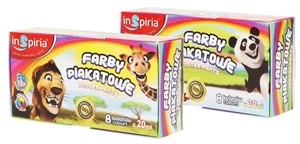 Farby plakatowe 8 kolorów 20ml Farby plakatowe 8 kolorów 20ml