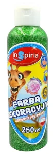 Farba dekoracyjna brokat zielona 250ml Farba dekoracyjna brokat zielona 250ml