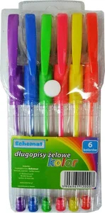 Długopisy żelowe 6 kolorów Długopisy żelowe 6 kolorów