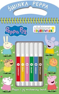Peppa i jej malowany świat. Świnka Peppa. Ulubione kolorowanki