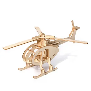Little Story Drewniane Puzzle Model 3D - Helikopter Little Story Drewniane Puzzle Model 3D - Helikopter