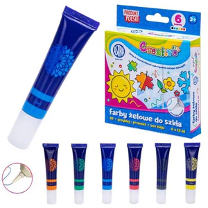 Farby do tworzenia naklejek żelowych zestaw 6 x 15 ml CREATIVO ASTRA Farby do tworzenia naklejek żelowych zestaw 6 x 15 ml CREATIVO ASTRA