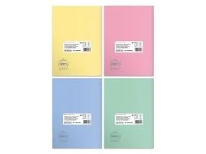 ZESZYT B5 60 KR ECO PP PASTEL COLORS FSC pakiet 5 szt.