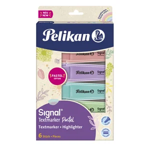 Zakreślacz signal pastel 6 kolorów Pelikan