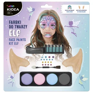 Farby do twarzy zestaw Elfie uszy Kidea Farby do twarzy zestaw Elfie uszy Kidea