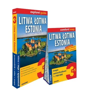 Litwa, Łotwa, Estonia 3w1: przewodnik + atlas + mapa Litwa, Łotwa, Estonia 3w1: przewodnik + atlas + mapa