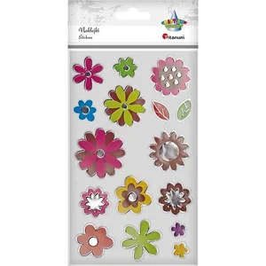 Naklejki foliowe kwiaty mix 16szt. Naklejki foliowe kwiaty mix 16szt.