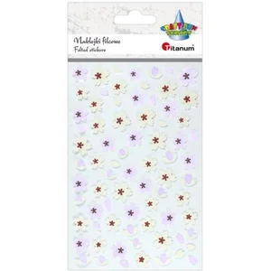 Naklejki filcowe kwiaty biało-czerwone mix 75szt. Naklejki filcowe kwiaty biało-czerwone mix 75szt.