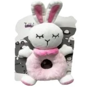 Grzechotka królik różowy 18cm Grzechotka królik różowy 18cm