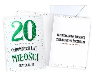 Karnet Rocznica ślubu 20 Karnet Rocznica ślubu 20