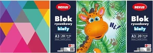 Blok rysunkowy A3/20K biały Blok rysunkowy A3/20K biały