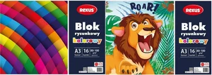 Blok rysunkowy A3/16K kolorowy Blok rysunkowy A3/16K kolorowy