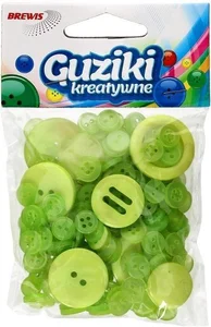 Guziki kreatywne zielone 40g Guziki kreatywne zielone 40g