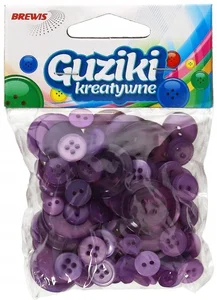 Guziki kreatywne fioletowe 40g Guziki kreatywne fioletowe 40g