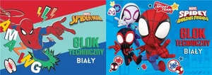 Blok techniczny A4/10K biały Spider Man Blok techniczny A4/10K biały Spider Man