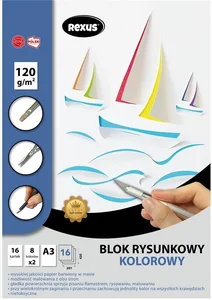 Blok rysunkowy A4/16K kolorowy Premium