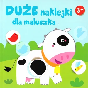 Duże naklejki dla maluszka 3+ - Krówka Duże naklejki dla maluszka 3+ - Krówka