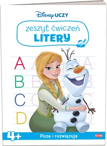 Disney Uczy Kraina Lodu Zeszyt ćwiczeń Litery