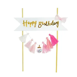 Piker Happy Birthday różowy Piker Happy Birthday różowy