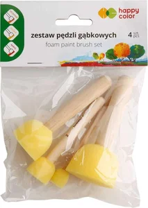 Happy Color, Pędzle gąbkowe - 4 wielkości (463790)