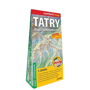 Tatry. Mapa panoramiczna; laminowana mapa turystyczna; 1:28 000