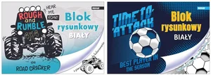 Blok rysunkowy A4/20K biały No name Chłopiec Blok rysunkowy A4/20K biały No name Chłopiec